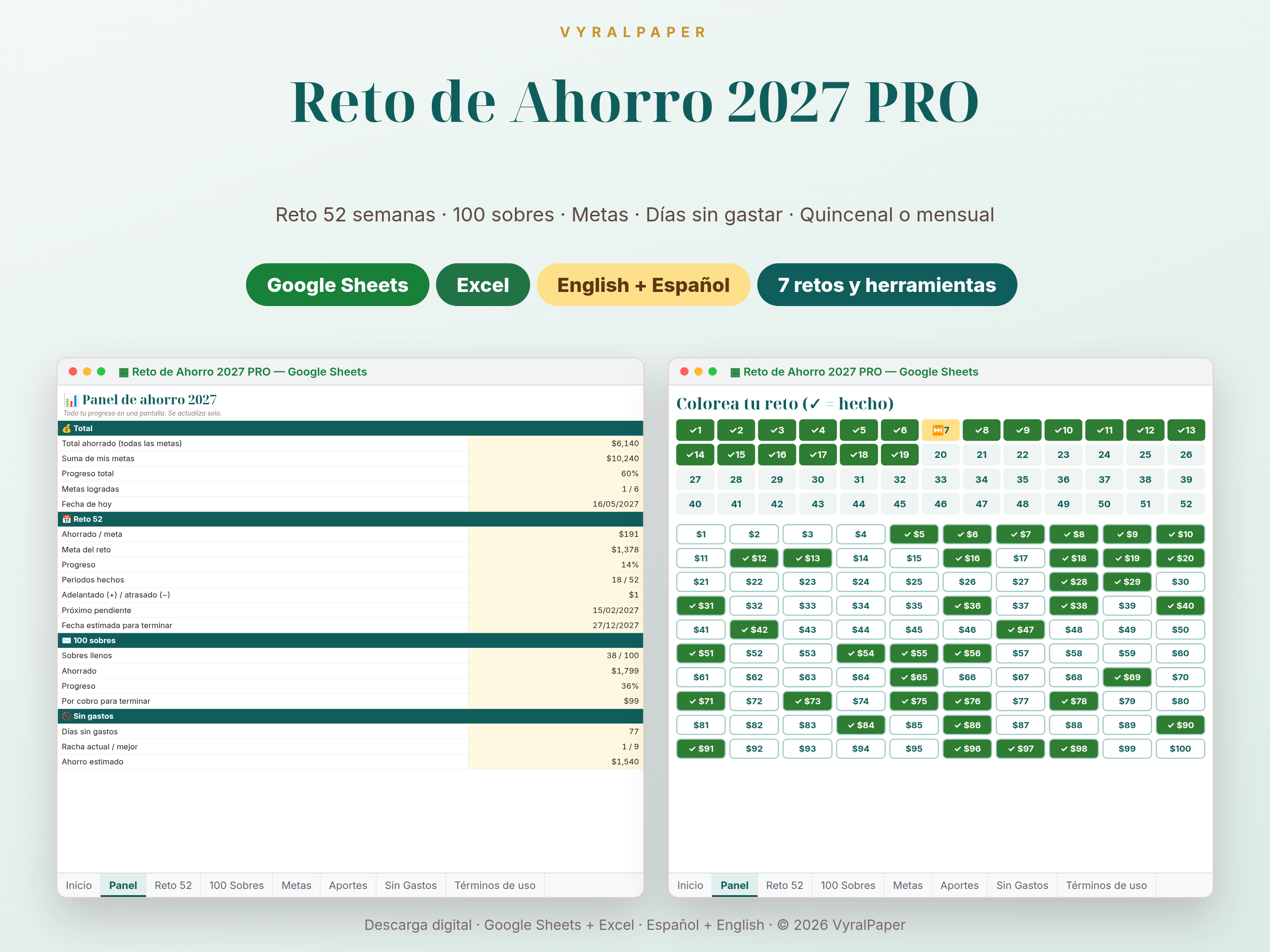 Reto de Ahorro 2027 PRO