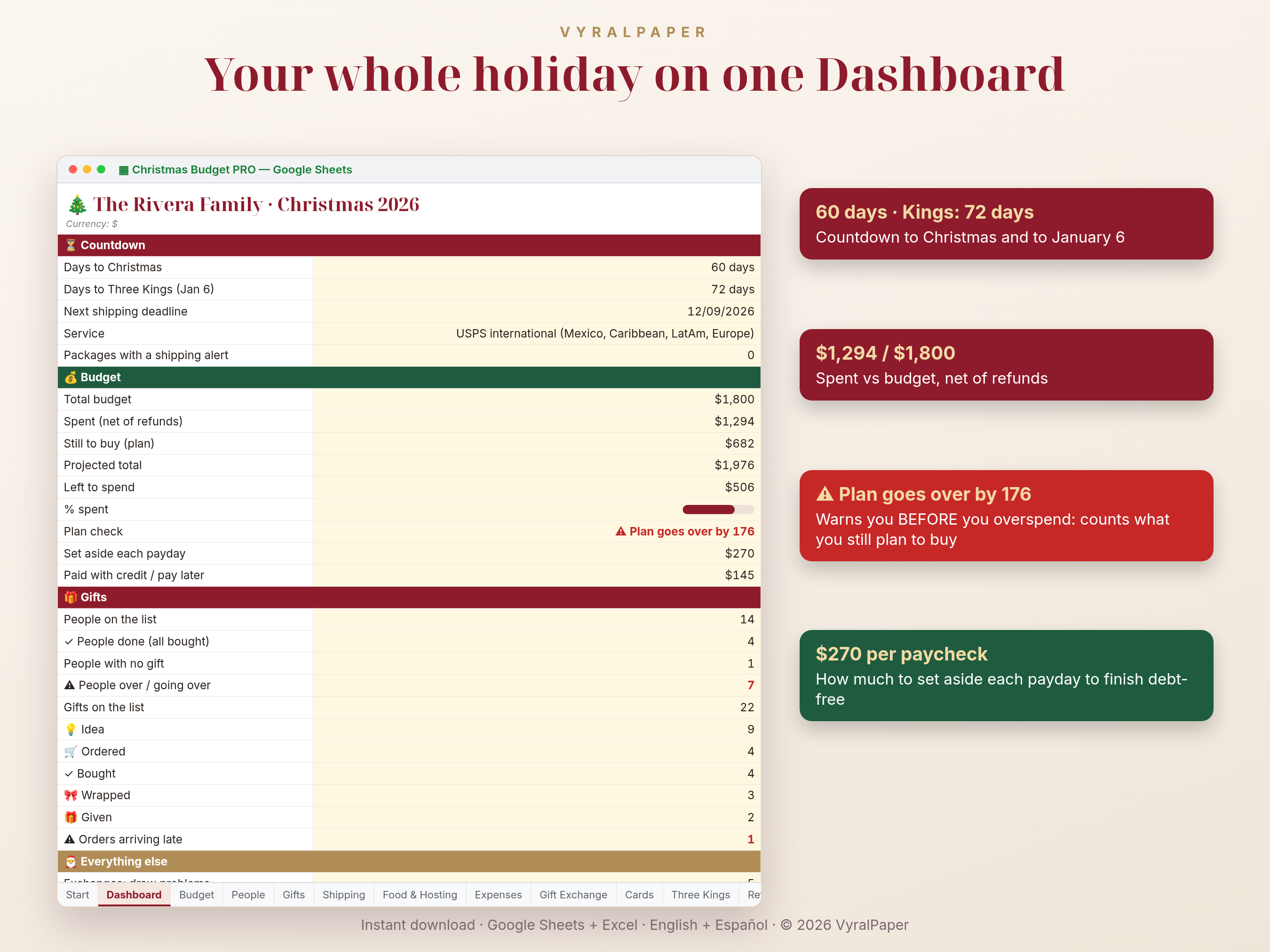 Presupuesto de Navidad PRO — vista 1