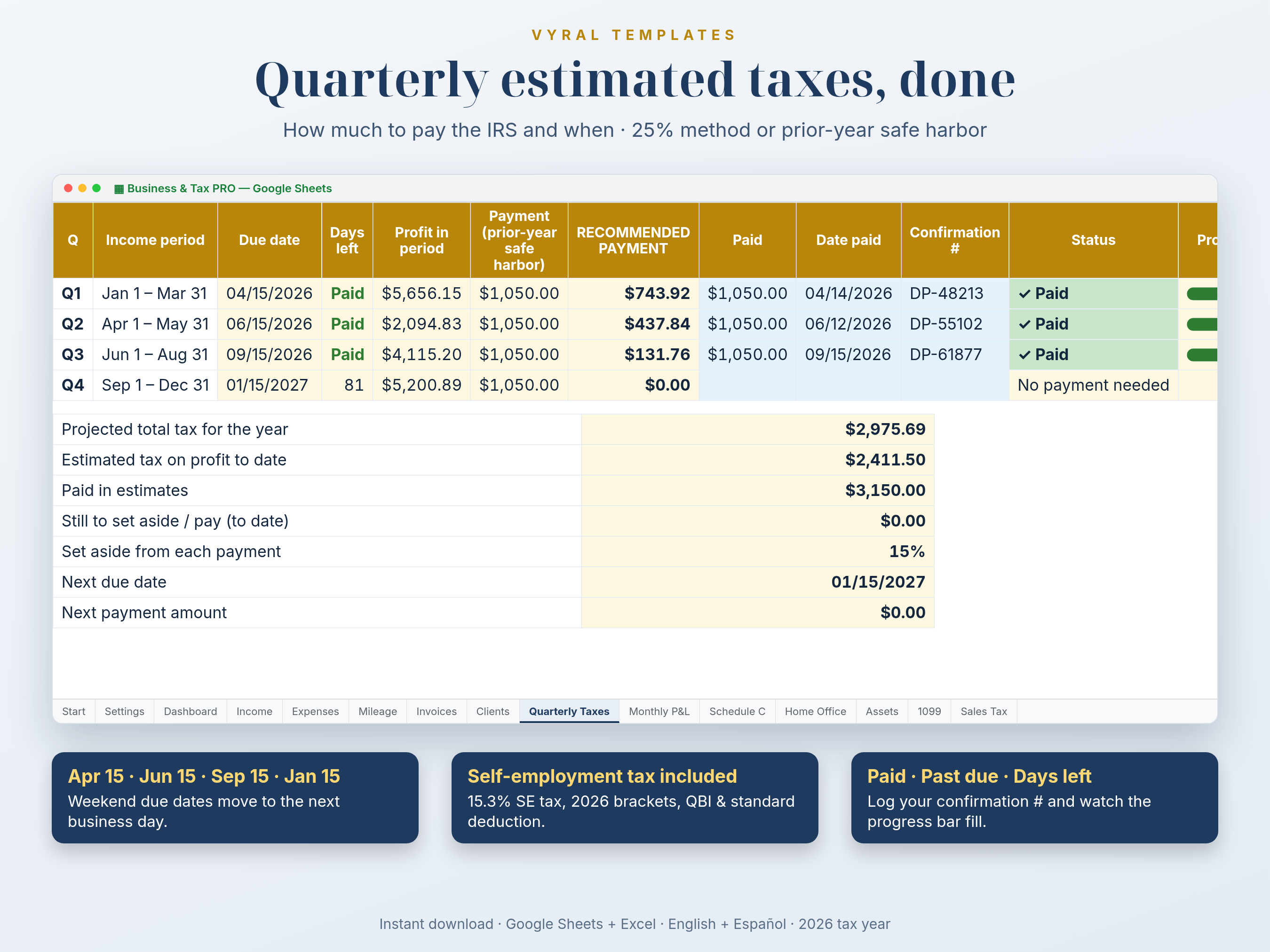 Negocio y Taxes PRO — vista 2